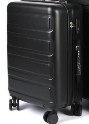 Дорожный пластиковый чемодан american international 0092-3/20 black малый