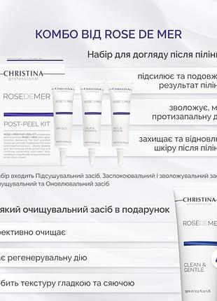 Комбо от rose de mer для домашнего ухода после пилингов