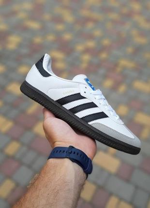 Топ! шкіряні кросівки adidas samba