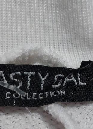 Белые шорты с завышенной посадкой на резинке nasty gal5 фото