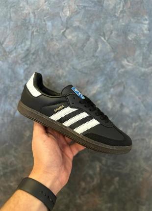 Женские кроссовки adidas samba og black 36-38-39