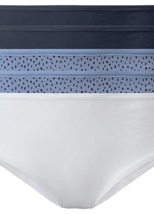 Женские хипстеры esmara®, 5 шт., размер m/l, цвет синий, деним, белый