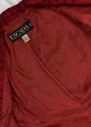 Винтажный твидовый букле костюм escada margaretha ley пиджак юбка2 фото