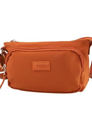 Женская сумка через плечо из полиэстера оранжевая fouvor gb3013-07-orange1 фото