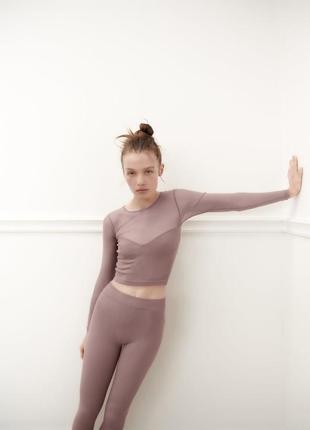 Женский костюм леггинсы лосины 7901/844 топ 1014/325 зара zara