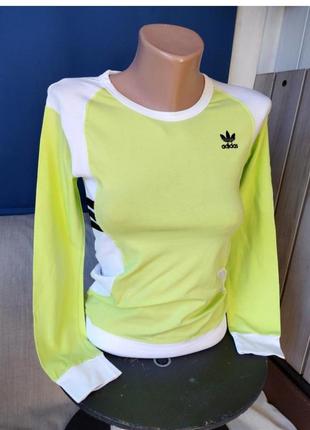 Adidas реглан спортивний лонгслів футболка з довгим рукавом4 фото