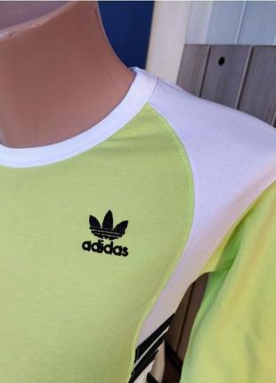 Adidas реглан спортивний лонгслів футболка з довгим рукавом7 фото