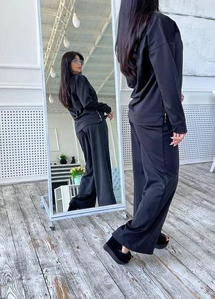 Костюм брючний жіночий брюки палацо різні кольори
