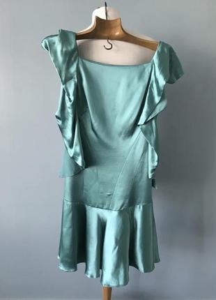 Karen millen s шикарное платье цвет в виде бирюза