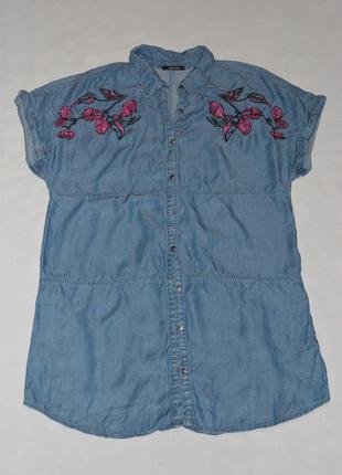 Женская удлиненная блуза туника размер 56 esmara нитевичка