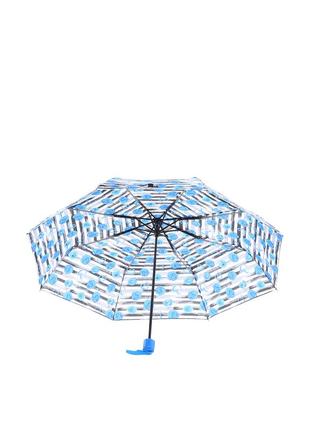 Женский механический зонт baldinini 587 серый с синим2 фото