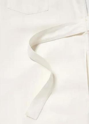 Платье-рубашка из смесовой льняной ткани uniqlo р. m/38/10.8 фото