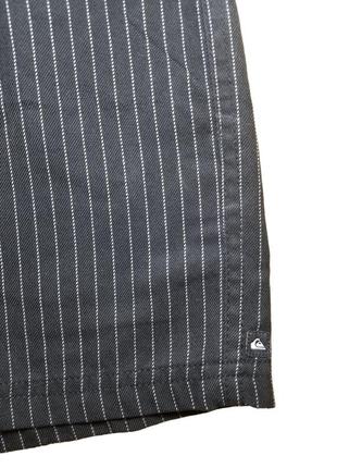 Винтажные шорты quiksilver chino black pin stripe9 фото