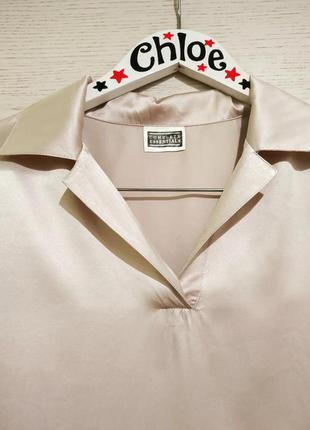 Шовкова блузка ,сорочка, рубашка в стилі massimo dutti3 фото