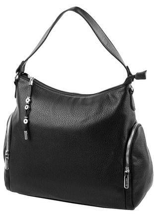 Женская повседневная сумка из кожзама черная valiria fashion oda9096-21 фото