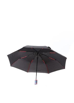 Женский зонт-полуавтомат baldinini 5583 черный с красным2 фото