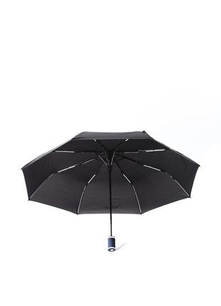 Женский зонт-полуавтомат baldinini 5583 черный с белым2 фото
