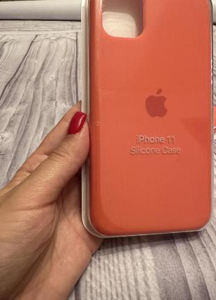 Чохол на iphone колір apricot2 фото