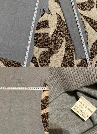 Джемпер,джемпер с v вырезом,серый джемпер,свитер3 фото