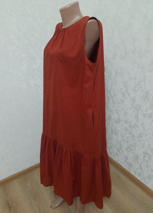 Платье uniqlo свободное с рюшей2 фото