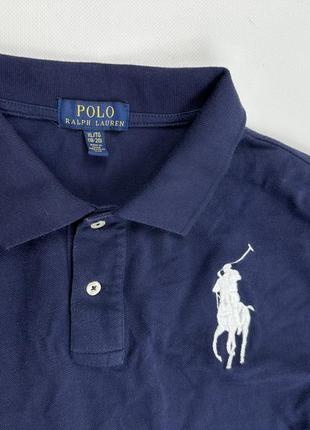 Хлопковый лонгслив/поло на длинный рукав polo ralph lauren2 фото