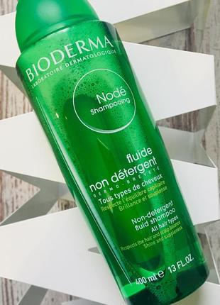 Шампунь bioderma nodé shampoing fluide non détergent 400 ml1 фото