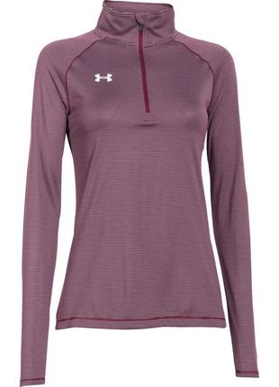 Женская спортивная кофта, полувер under armour maroon steel stripe