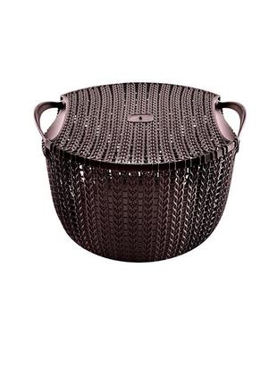 85260 кошик iз кришкою комбінований d26*16см