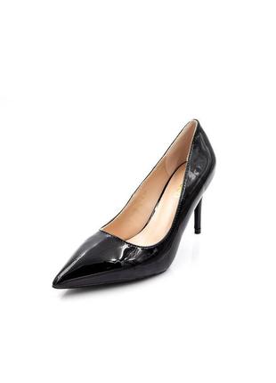 Женские туфли из лакированной экокожи на шпильке horoso черные 37 36 352 фото
