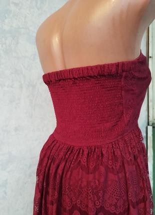 Мереживна сукня кольору марсала, pimkie3 фото