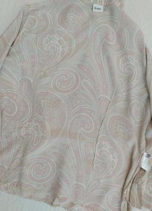 Сорочка шовкова, шовк 💯, в пастельних тонах, пейсоі, вінтаж, від delmod5 фото