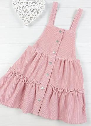 Вельветовый сарафанчик от i love girlswear 4-5 лет, 104-110 см.