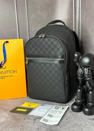 Рюкзак louis vuitton michael damier infini черный s024