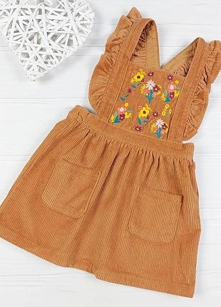 Вельветовый сарафанчик от tu 12-18  лет, 80-86 см.