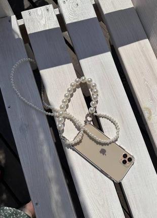 Чехол ударопрочный с ожерельем на ремешке ремешок iphone 11 12 13 14 pro max