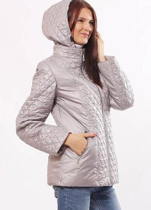 Демісезонна стьобана жіноча куртка великих розмірів із 46 до 70 розміру5 фото