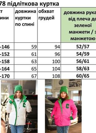 Черная с зёлёными вствками подростковая куртка на девочку на рост 140-170 см2 фото