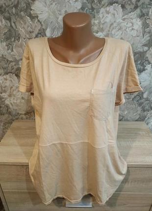 Scotch & soda жіноча футболка персикового кольору розмір l