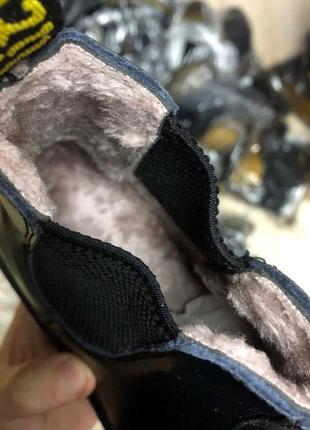 Зимние женские ботинки топ качество dr. martens 🥑5 фото