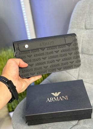 Шкіряний гаманець в стилі WYPUKŁYM armani