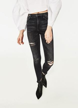 Джинси zara distressed jeans w30