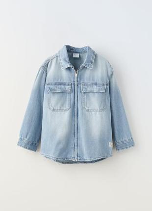 Джинсовая куртка для мальчиков zara kids4 фото