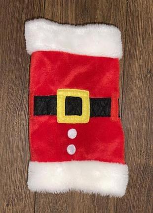 Стильный новогодний тематический санта жилет для питомца, жилет для собачки и кошечки s