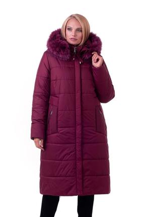 Стёганное женское зимнее пальто в 3-х цветах батал с 48 по 66 размер3 фото