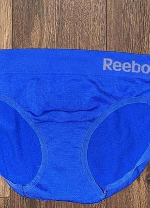 Стильные эластичные синие бесшовные трусы "reebok",м оригинал