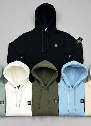 Мужской худи stone island ментол