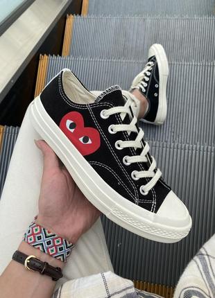 Висока якість! чоловічі кеди converse x comme des garçons play low