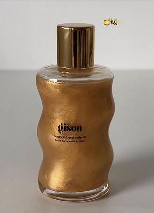 Масло для тела gisou honey infused body oil golden shimmer oil 45 ml