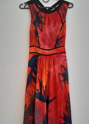 Платье макси с открытой спинкой, шелк, размер 34/324 фото