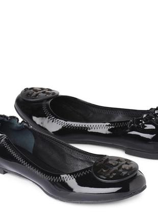 Tory burch, дизайнерські лакові балетки! устілка-23.5